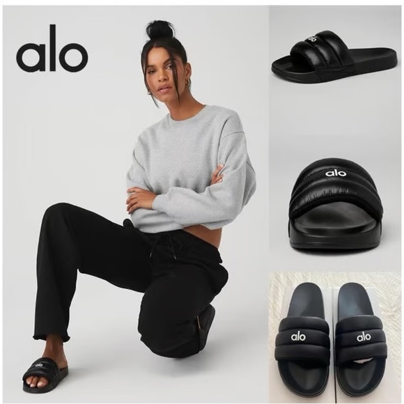 ALO Yoga cloud Slippers/slides - Picture 3 of 5